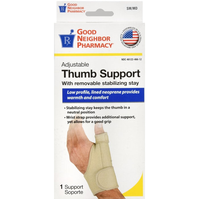 GNP Adjustable Thumb Stabilizer With Removable Stabilizing Stay