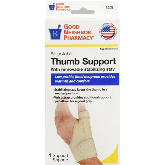 GNP Adjustable Thumb Stabilizer With Removable Stabilizing Stay